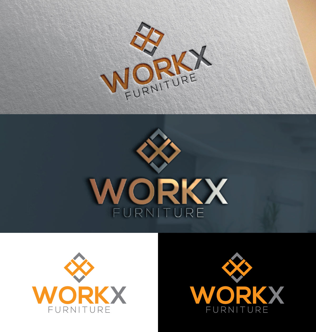 Logo Design by hjyoo for WorkX Furniture  | Design #27211929