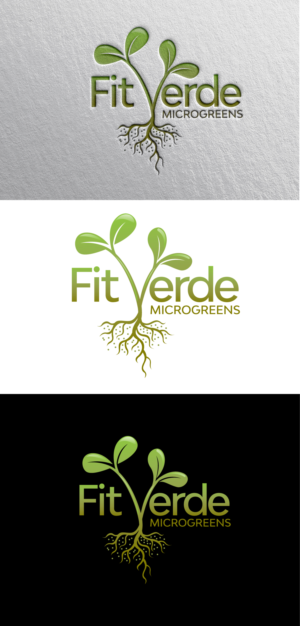 Fit Verde (brand name) / Microgreens (product name) | Logo-Design von blue eye