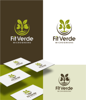 Fit Verde (brand name) / Microgreens (product name) | Logo-Design von artswolf