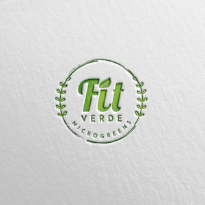 Fit Verde (brand name) / Microgreens (product name) | Logo-Design von LouiePepito