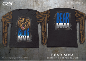 MMA long sleeve tshirt design for Bear MMA gym | T-shirt Design by Col 3
