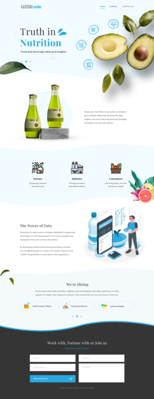 Nutrition data company website needs a new look | Web-Design von WebPixel
