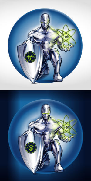 Text fee  logo..    only focused on   the  liquid metal man and the  how he presents. | Logo Design by Suprakash 3