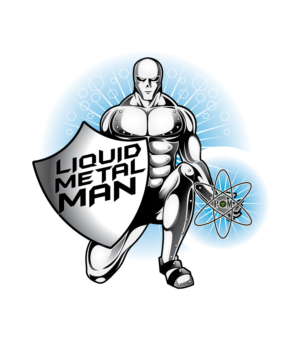 Text fee  logo..    only focused on   the  liquid metal man and the  how he presents. | Logo Design by blue eye