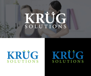 KRUG Solutions (the U in KRUG has umlauts over it)  | Logo Design by hjyoo