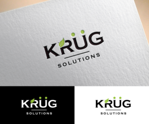 KRUG Solutions (the U in KRUG has umlauts over it)  | Diseño de Logo por step forward 2