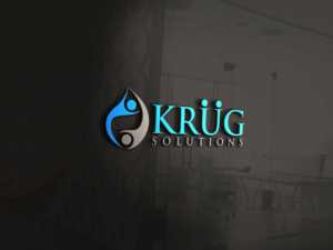 KRUG Solutions (the U in KRUG has umlauts over it)  | Diseño de Logo por ZJ Design