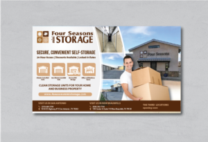 Four Seasons Mini Storage - Ad for half Page  | Flyer Design by alex989