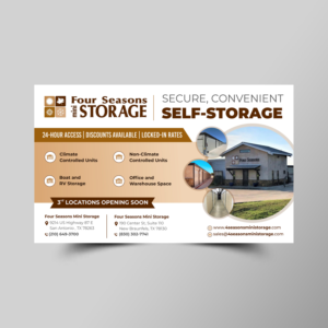 Four Seasons Mini Storage - Ad for half Page  | Flyer-Design von ecorokerz