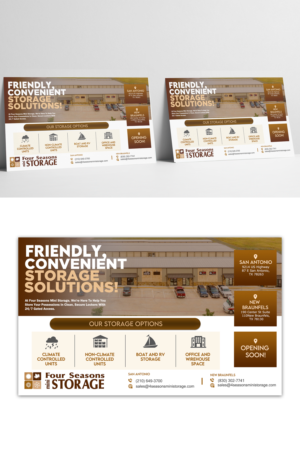 Four Seasons Mini Storage - Ad for half Page  | Flyer Design by ZeneFashions