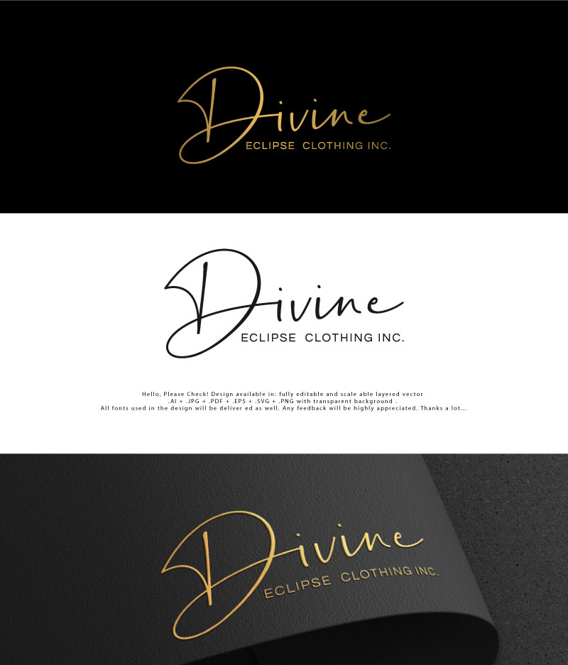 Logo Design by Cliping_path for Divine Eclipse Clothing | Design #27215899