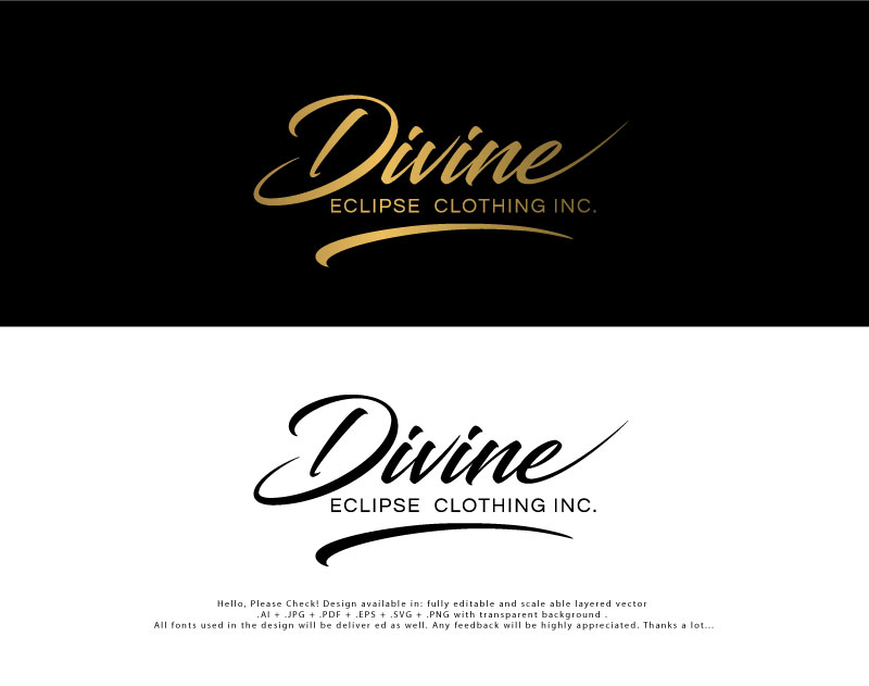 Logo Design by Cliping_path for Divine Eclipse Clothing | Design #27215943