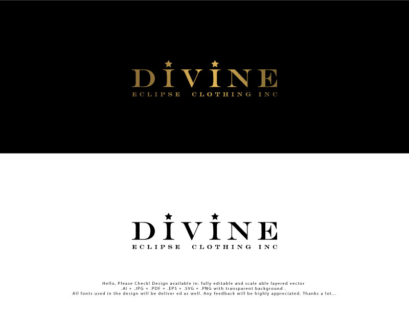 Logo Design by Cliping_path for Divine Eclipse Clothing | Design #27215944