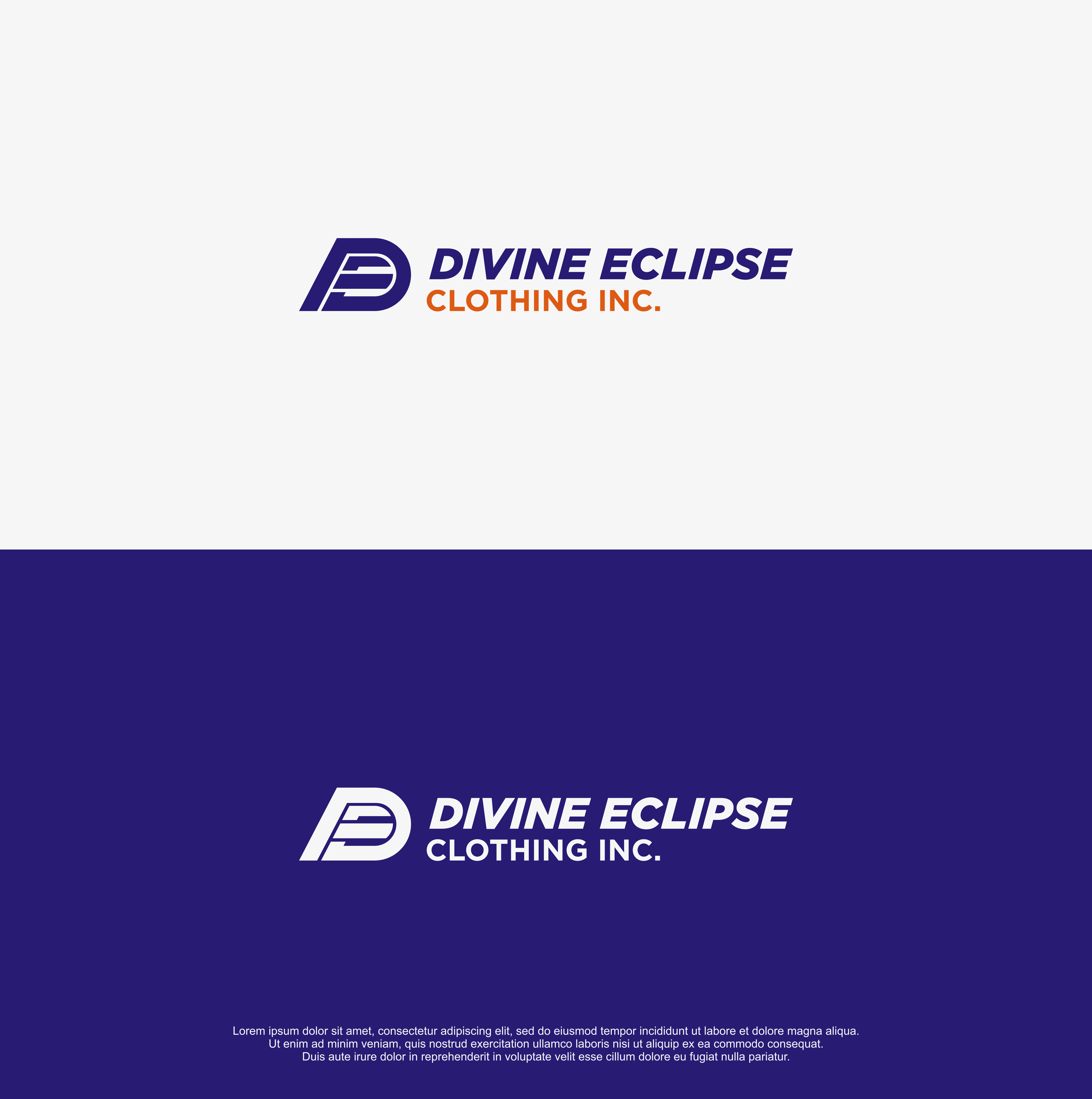 Logo Design by RICKY.T for Divine Eclipse Clothing | Design #27227573