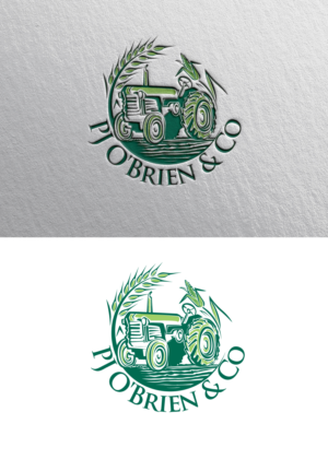 PJ or  PJ O'Brien & Co or PJOB | Logo Design by blue eye