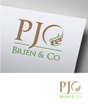 PJ or  PJ O'Brien & Co or PJOB | Logo Design by HEAVEN ART