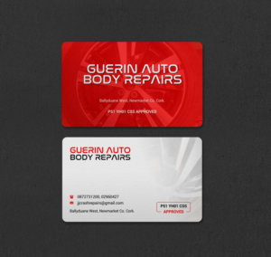Business Card Design by INDIAN_Ashok for Guerin Auto Body Repairs | Design: #27222352