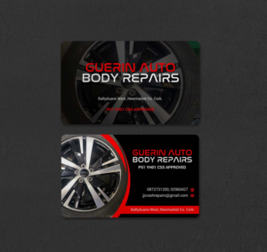 Business Card Design by INDIAN_Ashok for Guerin Auto Body Repairs | Design: #27222358