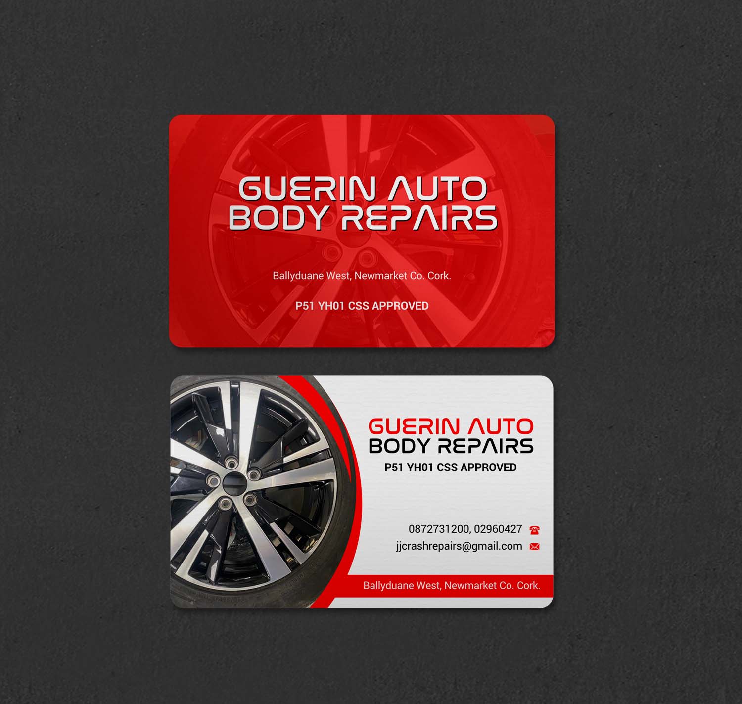 Business Card Design by INDIAN_Ashok for Guerin Auto Body Repairs | Design #27222363