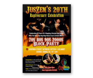 *URGENT! FINE TIP INCLUDED* PARTY FLYER NEEDED FOR NYC HIP HOP EVENT ASAP!!! | Diseño de Flyer por ecorokerz