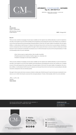 Letterhead & Email Signature Design | Schreibwaren-Design von CreaTVIT