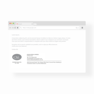Letterhead & Email Signature Design | Schreibwaren-Design von HYPdesign