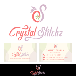 Logo Design by Jordan Lorenzo for Crystal Stitchz | Design: #27230009