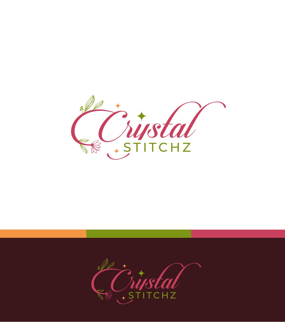 Logo Design by ecorokerz for Crystal Stitchz | Design #27221590