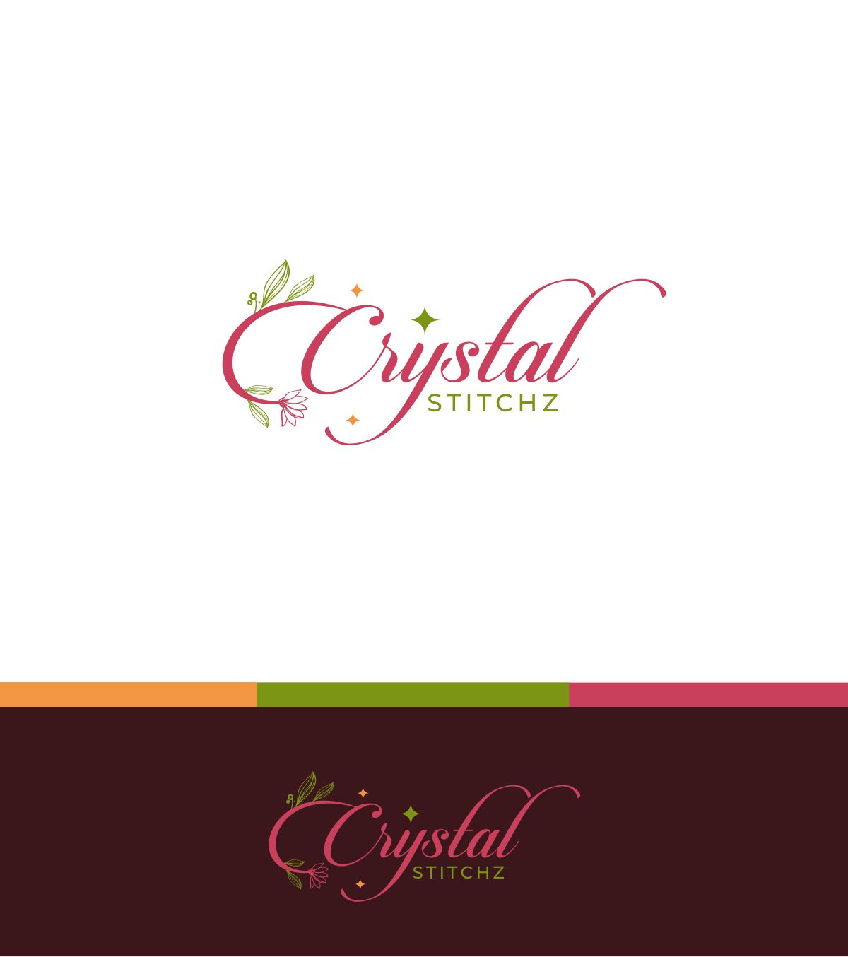 Logo Design by ecorokerz for Crystal Stitchz | Design #27221932