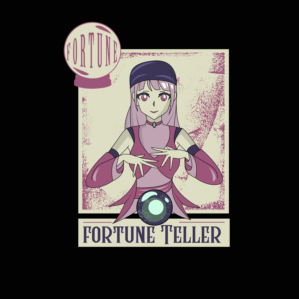 90's Anime Style Fortune Teller | Diseño de Camiseta por dskyvbc