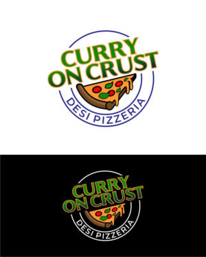 Curry on Crust | Logo Design by OrianO-70