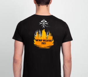 Nk'Mip Wildfire T-Shirt | Diseño de Camiseta por Creative Shots Studio