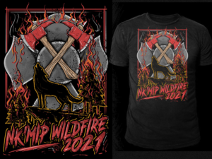 Nk'Mip Wildfire T-Shirt | Diseño de Camiseta por Falih A
