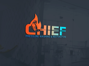 Chief                   Pressure Washing & Restoration | Logo Design by Aaaron