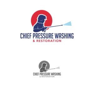 Chief                   Pressure Washing & Restoration | Logo Design by Graphic Bricks
