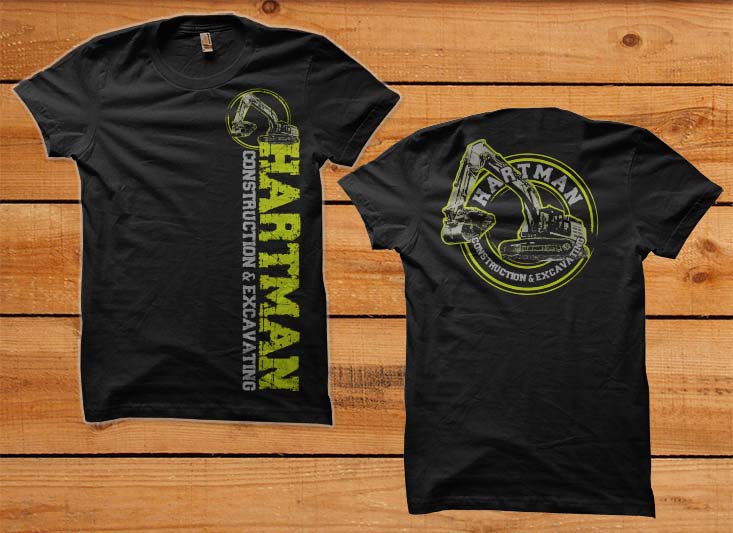 Diseño de Camiseta por SATHIRA para Hartman Construction and Excavating | Diseño #27238292