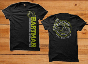 T-Shirt-Design von SATHIRA für Hartman Construction and Excavating | Design: #27261733
