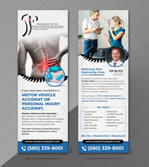 Pain Management, Personal Injury & Motor Vehicle Accident | Diseño de Flyer por D Creative