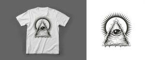 Hamsa Evil Eye and Pyramid T-shirt | Diseño de Camiseta por lnb...