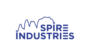 Spire Industries with the minimalistic outline of the three or four Spires as described above | Logo Design by MT