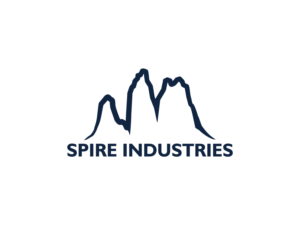 Spire Industries with the minimalistic outline of the three or four Spires as described above | Logo Design by BNdesigner
