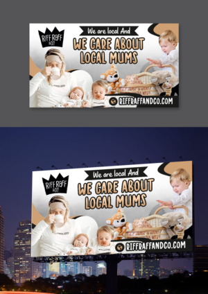 Riff Raff sleep comforter 'Local campaign' Billboard design | Grafik-Design von ecorokerz