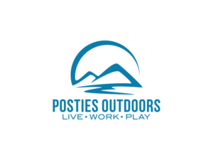 Posties Outdoors Live, Work, Play | Logo Design by BNdesigner