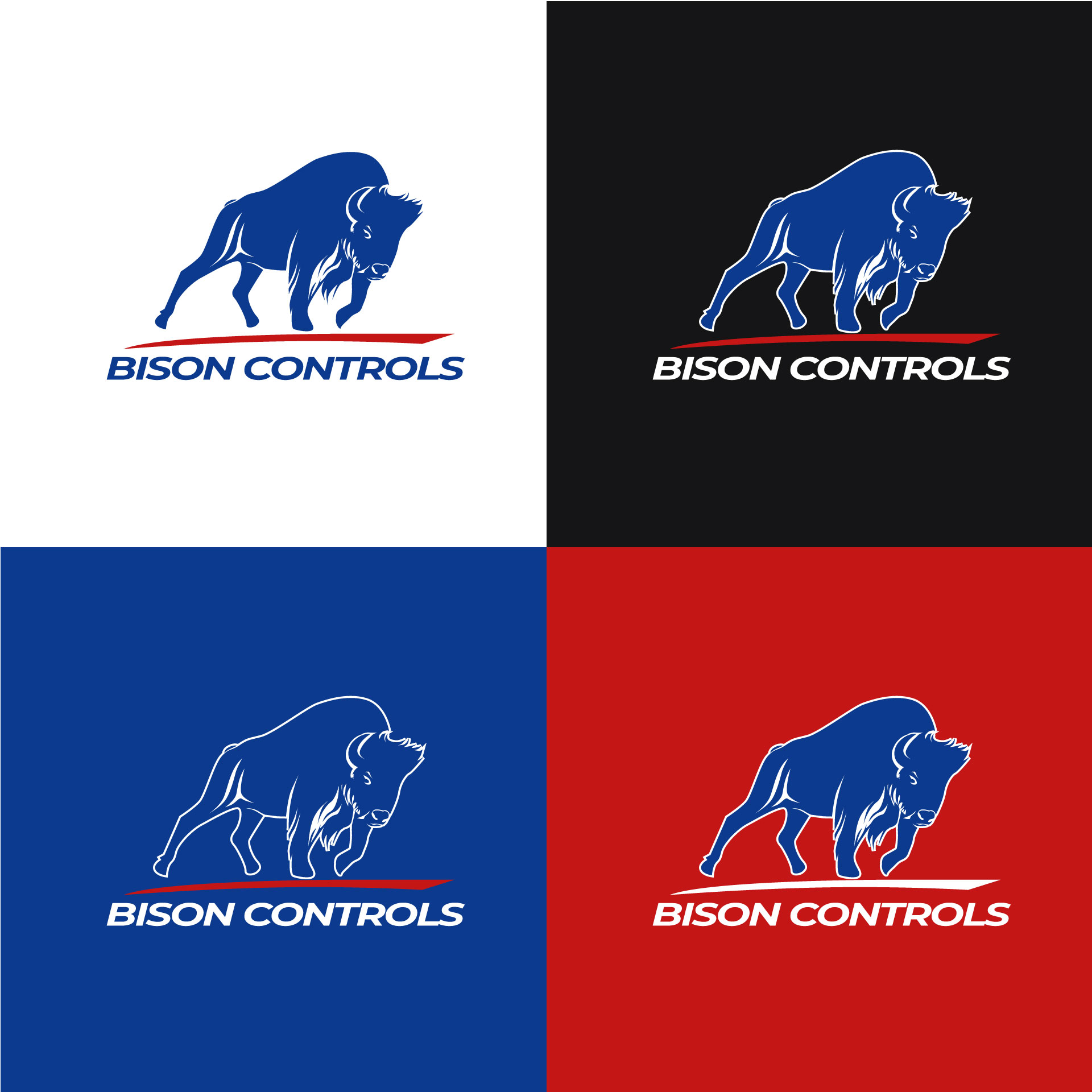 Logo Design by Indra Mahendra for Bison Controls, LLC | Design #27245012