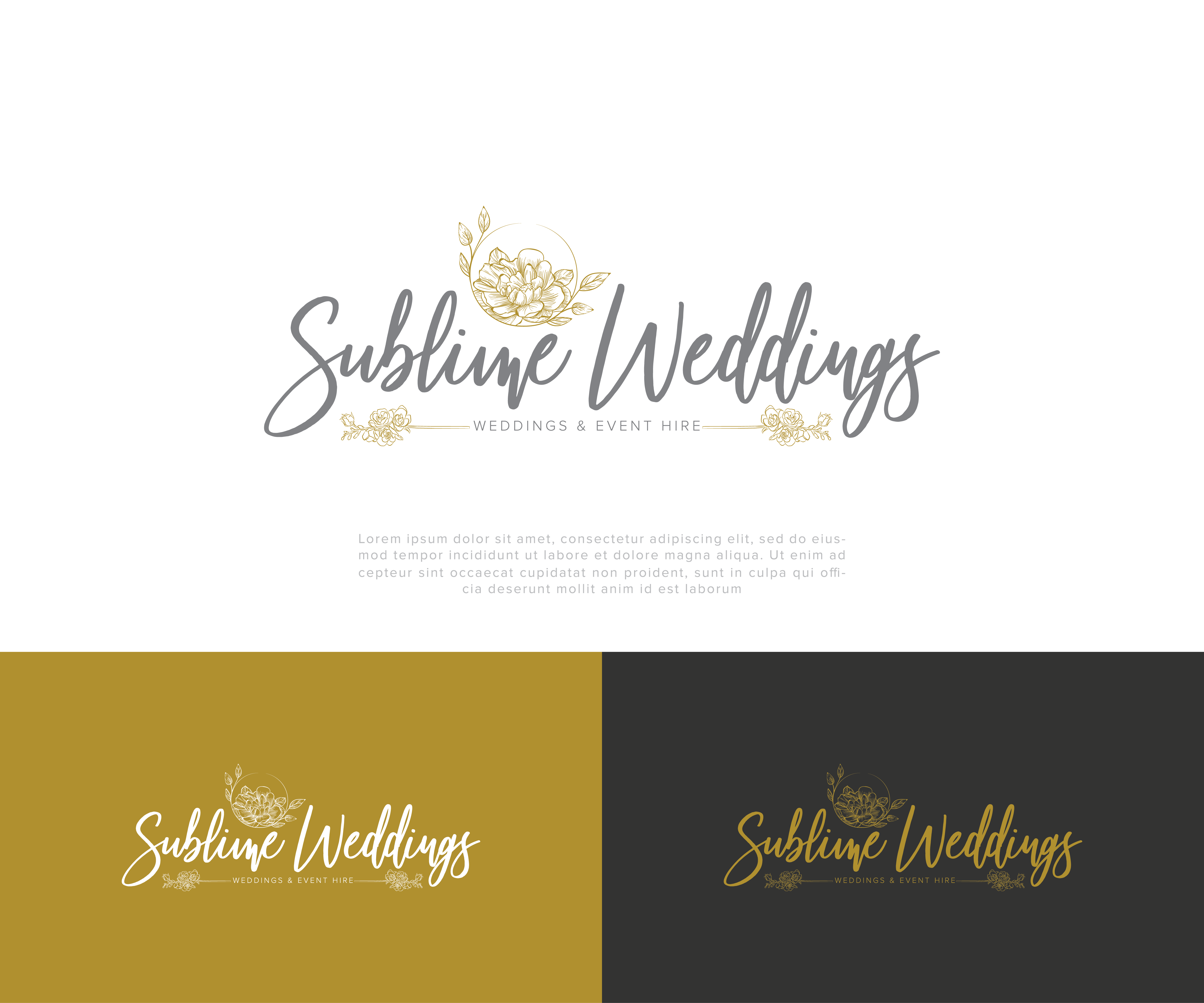 Logo Design by Ditty rajan for Sublime Weddings & events | Design #27310811