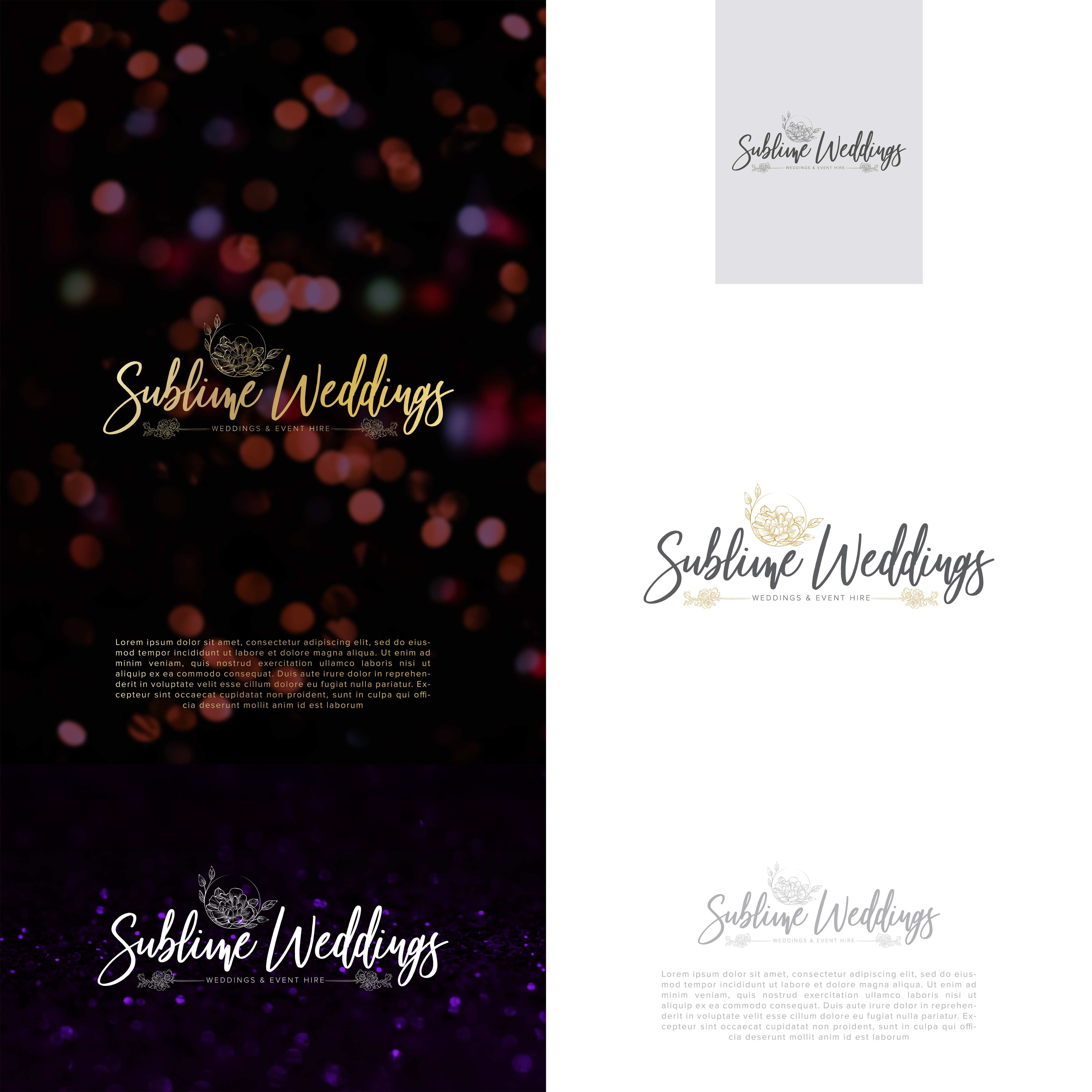 Logo-Design von Ditty rajan für Sublime Weddings & events | Design #27310841