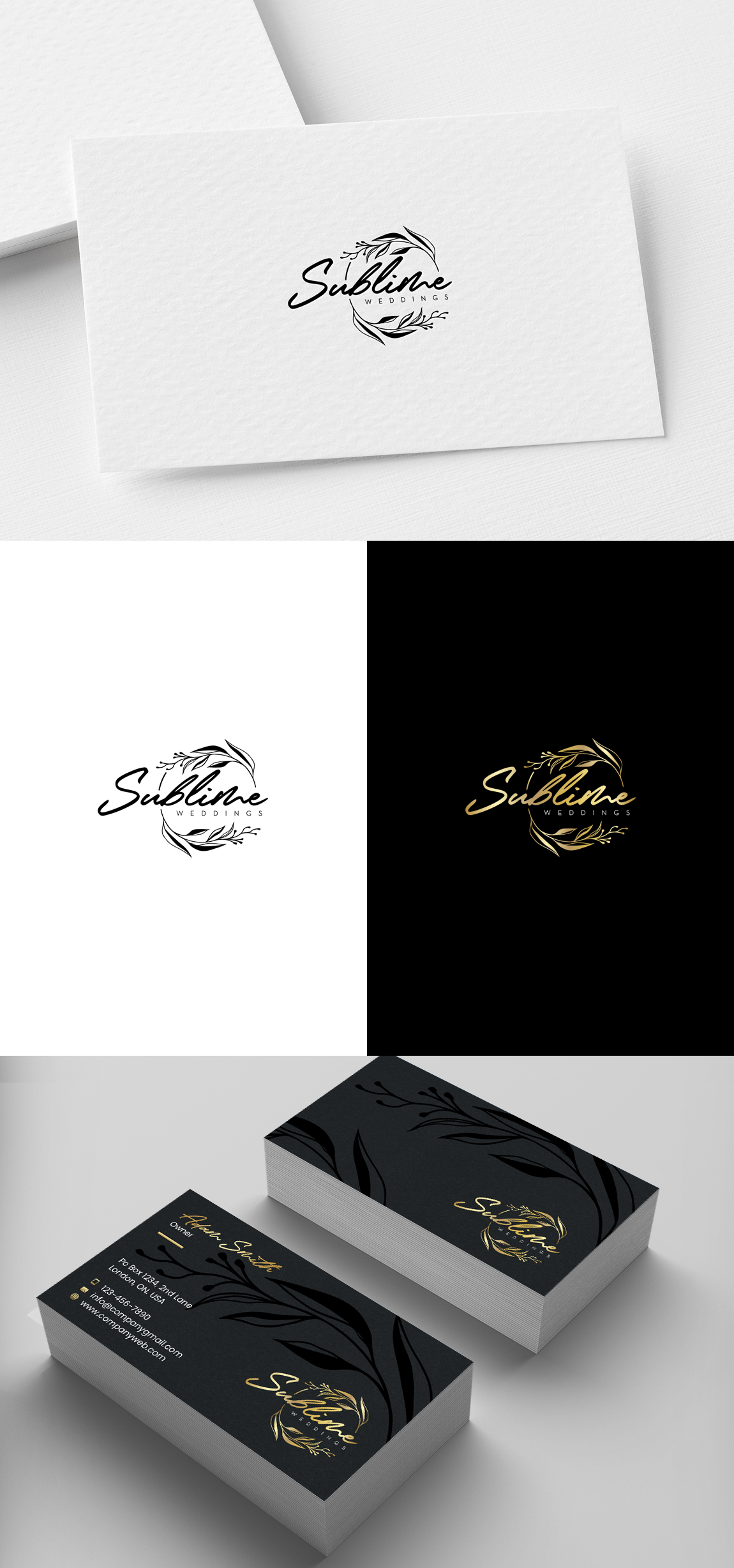 Logo-Design von SL Designer für Sublime Weddings & events | Design #27239760