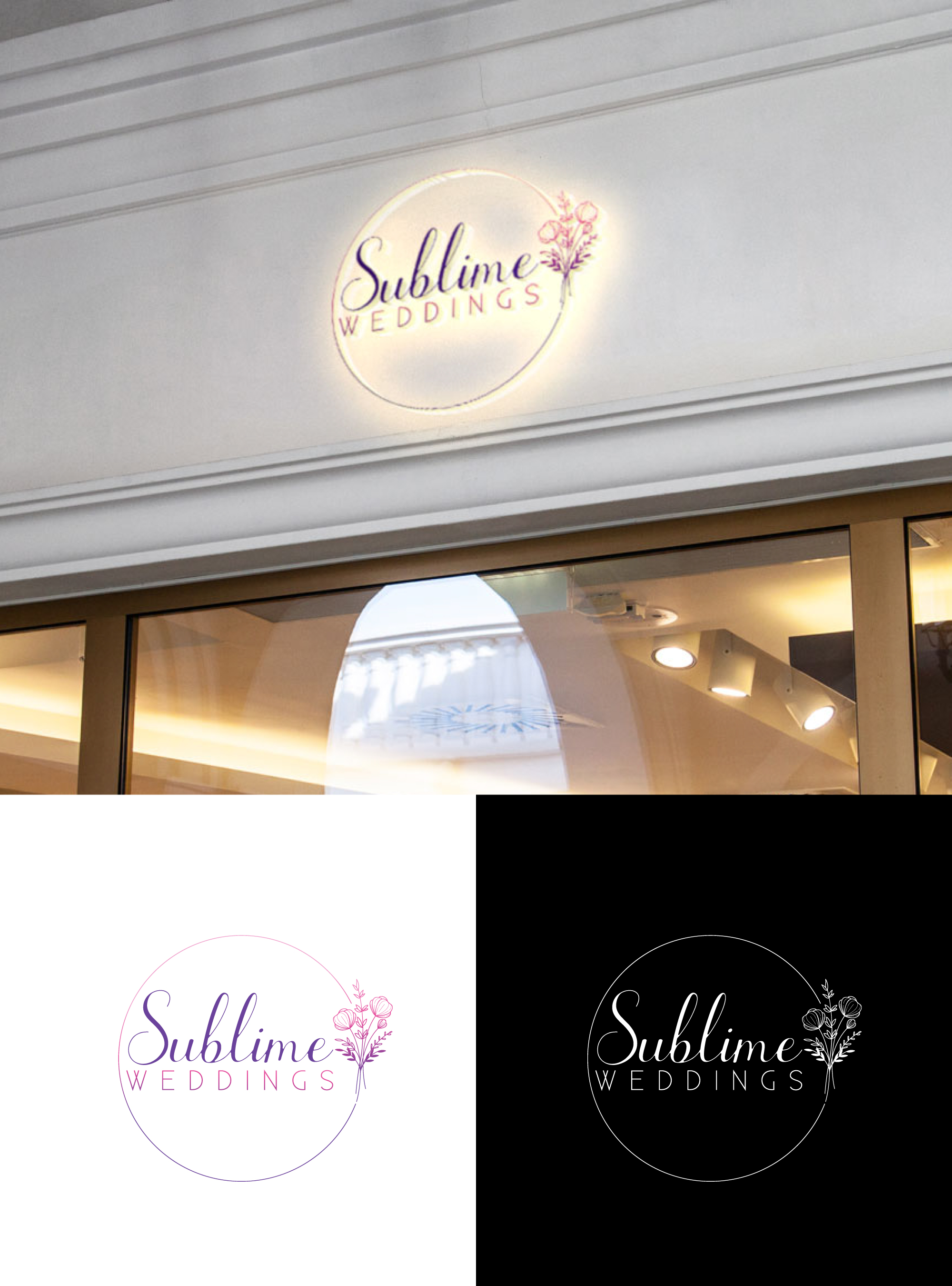 Diseño de Logo por UMBRA Designs para Sublime Weddings & events | Diseño #27302883