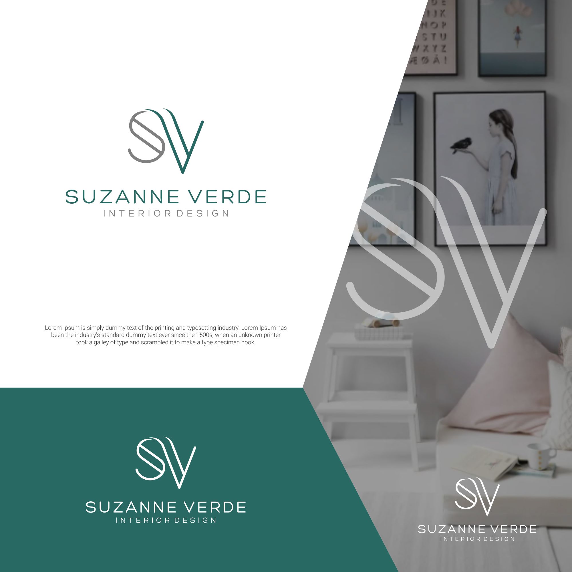 Diseño de Logo por Jenny para Suzanne Verde Interior Design | Diseño #27243224