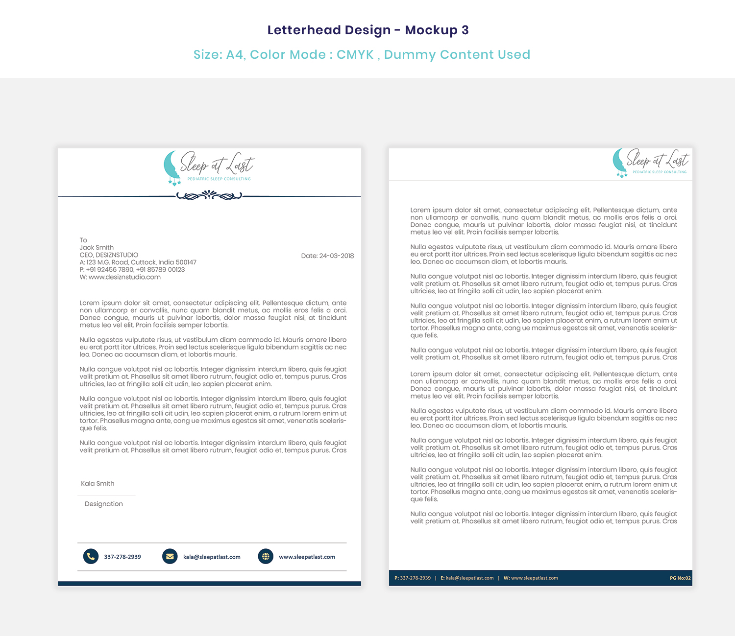 Letterhead Design by Expert Designer for this project | Design #27245824